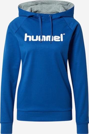 Sportinio tipo megztinis iš Hummel, spalva – mėlyna / balta, Prekių apžvalga