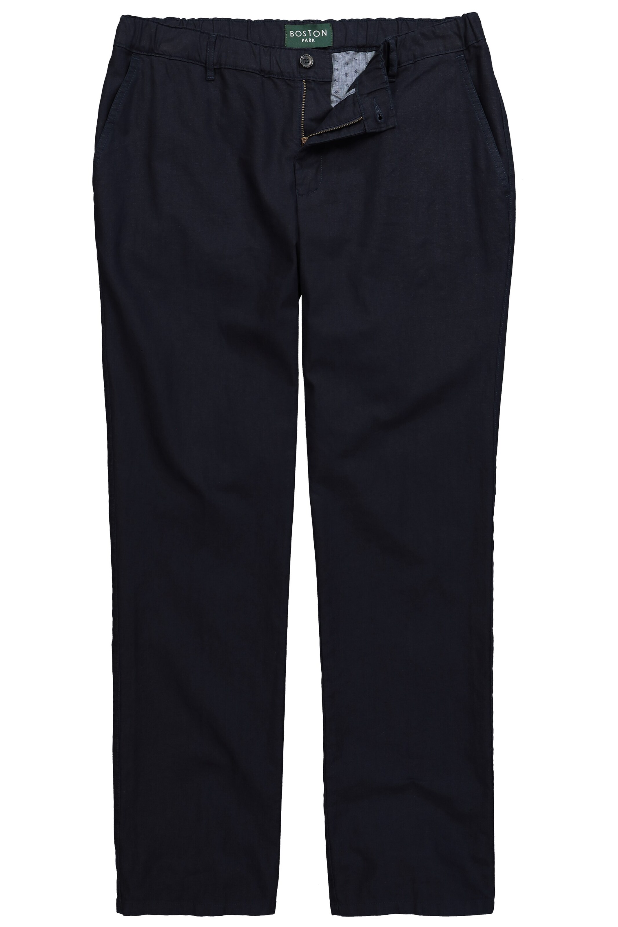 Boston Park Regular Broek in Blauw: voorkant