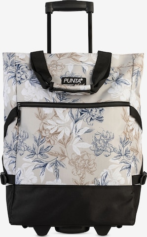 Trolley 'Print' di Punta in beige: frontale