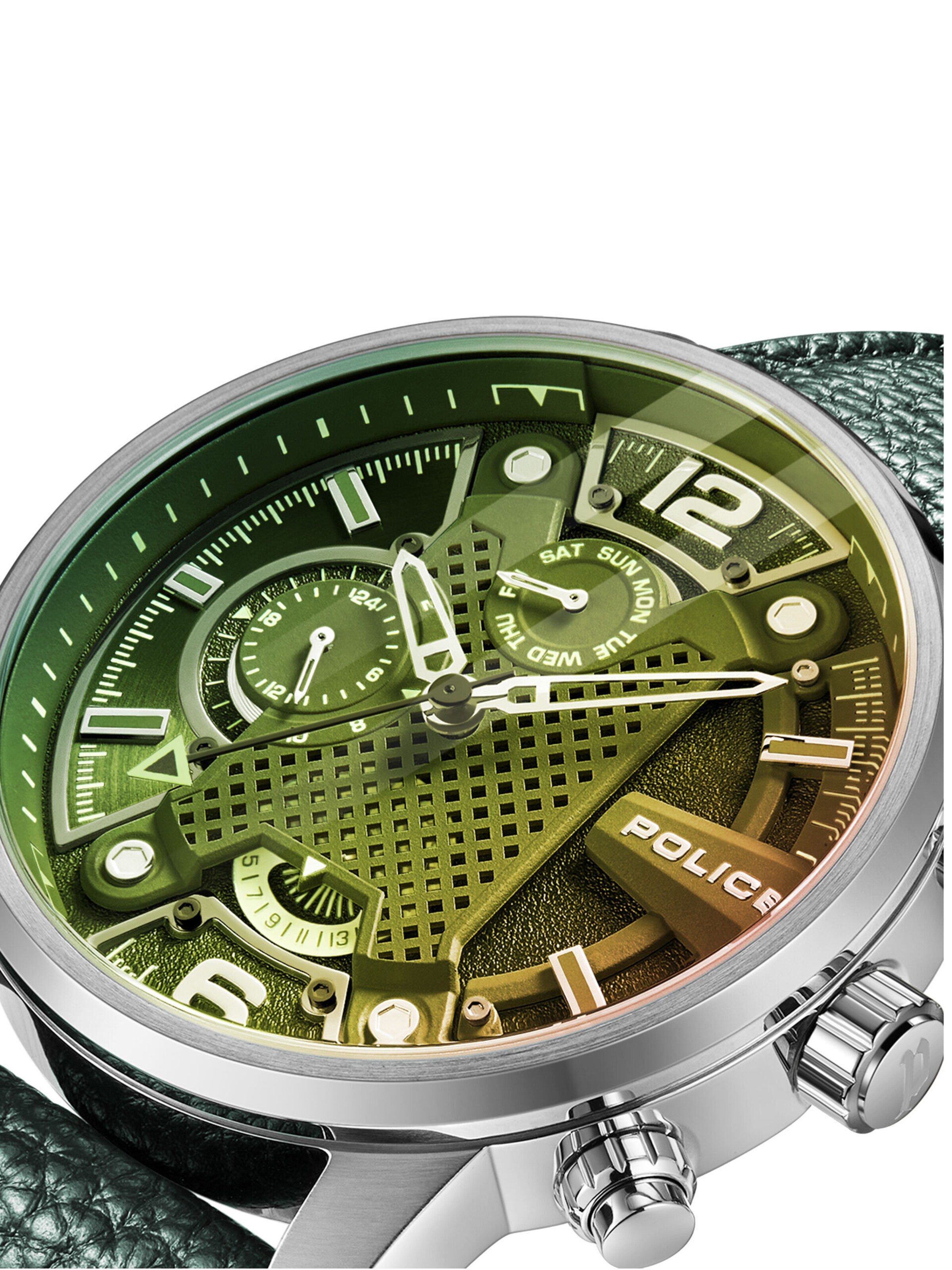 POLICE Uhr 'Lanshu' in Grün