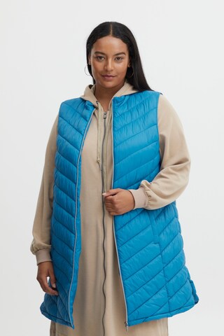 Gilet di Fransa Curve in blu: frontale