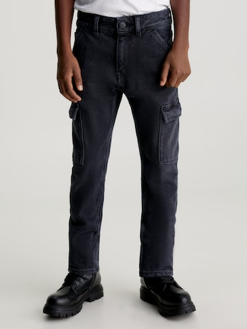 Calvin Klein Jeans Loosefit Jeans in Schwarz: predná strana