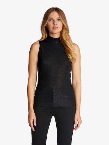 Rich & Royal Top in Black: front