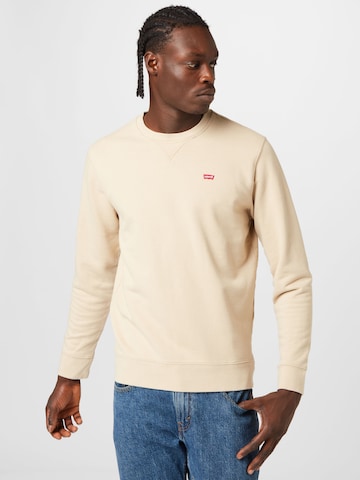 LEVI'S ® Regular fit Sweatshirt 'Original Housemark' in Beige: front
