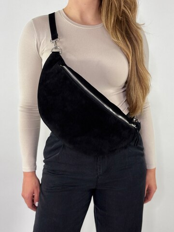 lePelou Fanny Pack 'VALENTINA XL' in Black