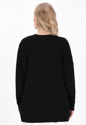 Cardigan DreiMaster Maritim en noir