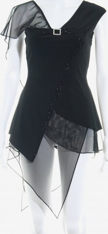 Fashion New York Long-Bluse in M in Black: front