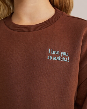 WE Fashion Sweatshirt in Braun