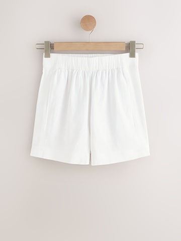 Next Regular Trousers in White: front