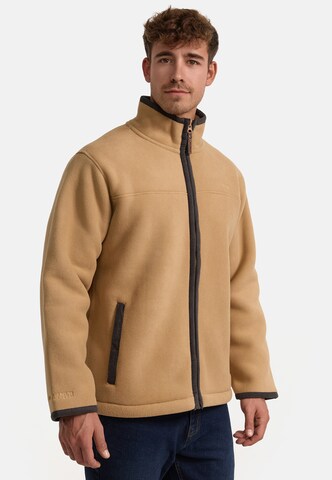 INDICODE JEANS Fleece jas 'INEmilos' in Beige