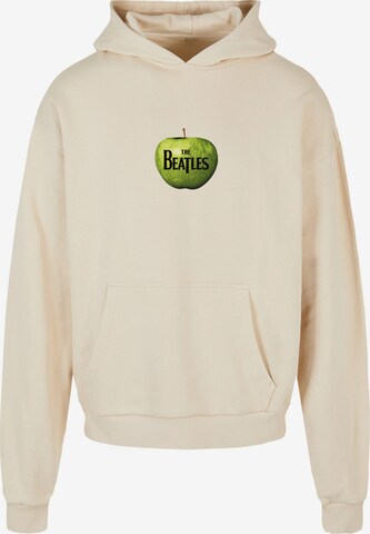 Merchcode Sweatshirt 'Beatles - Apple' in Beige: predná strana