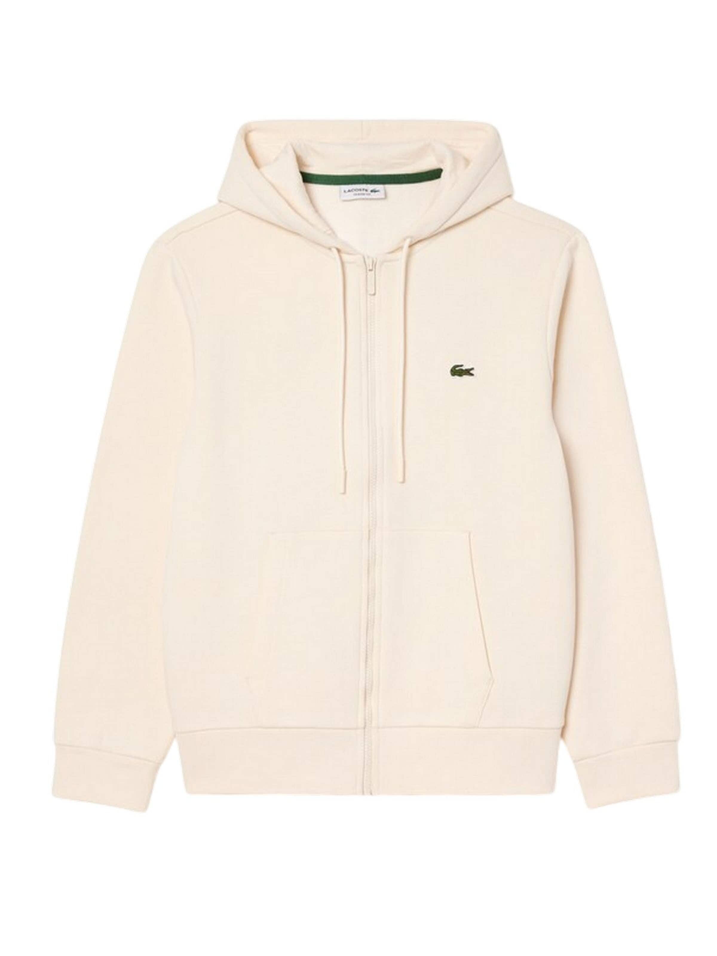 LACOSTE Sweatjacke‌‌‌‌ in Beige: Vorderseite