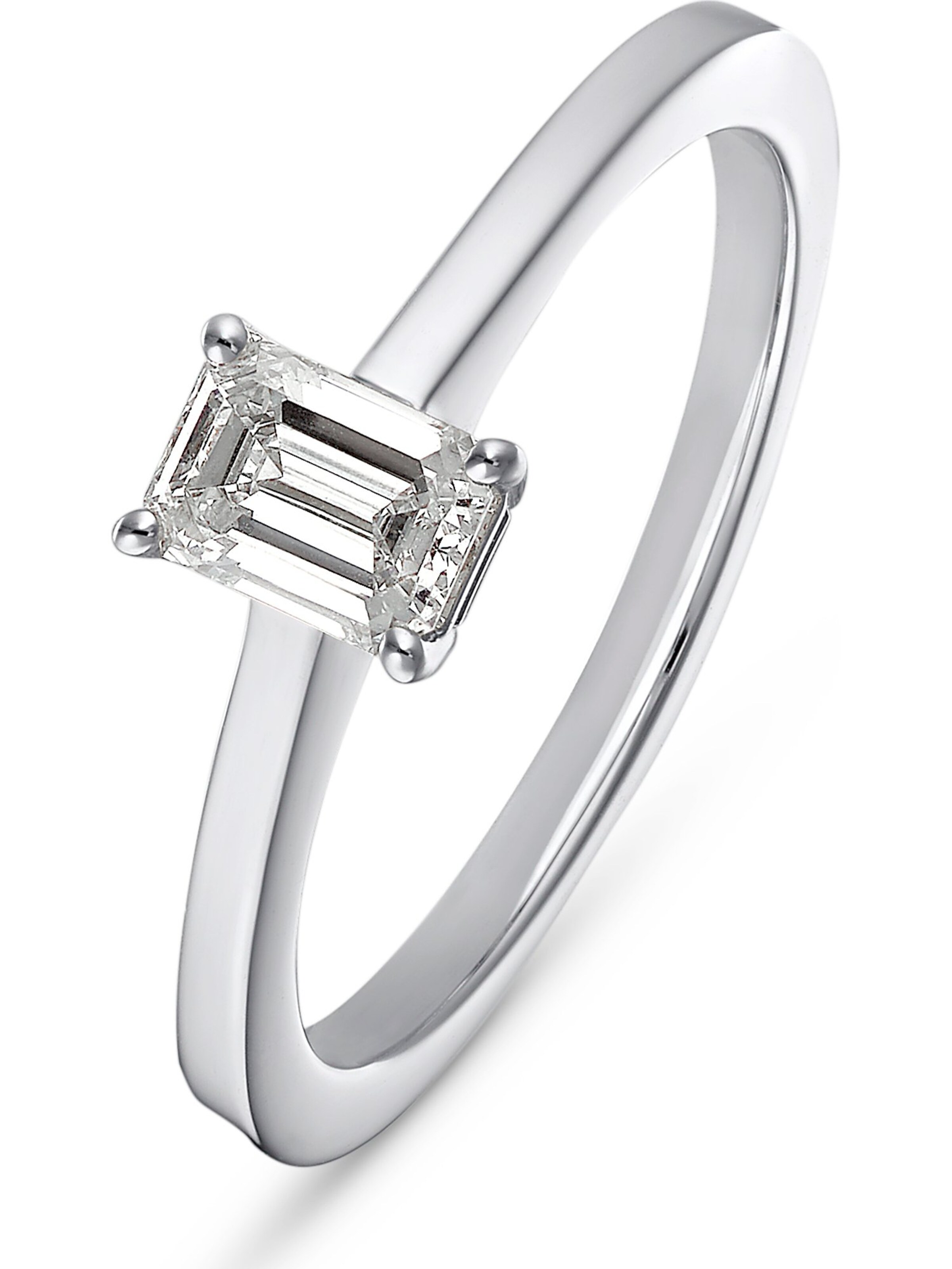 CHRIST Ring in Weiß: Vorderseite