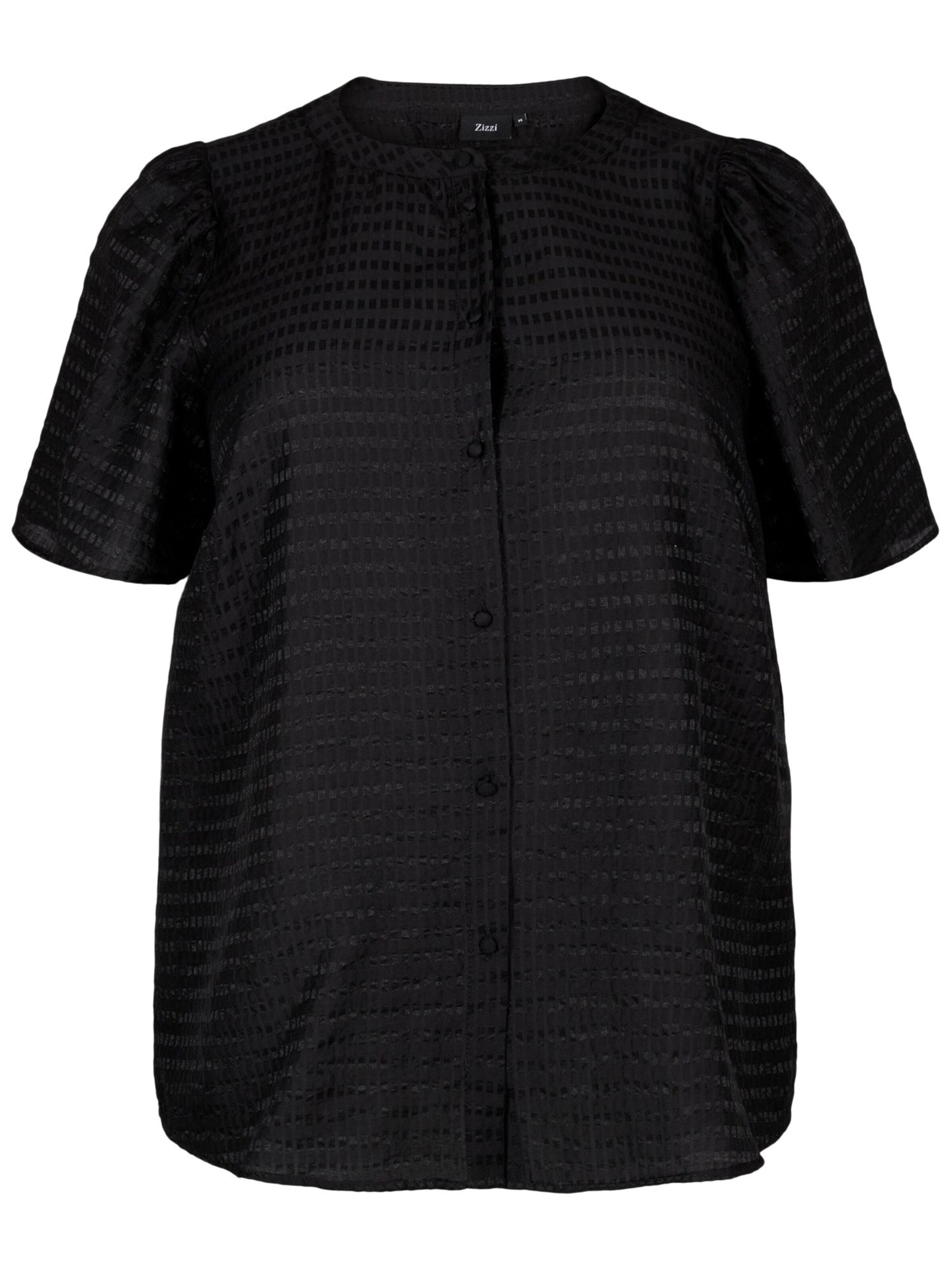 Chemisier 'MSABA' Zizzi en noir : devant