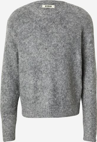 Woodbird Sweter 'Kurt' w kolorze szary: przód
