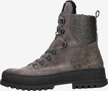 WALDLÄUFER Lace-Up Ankle Boots in Grey: front