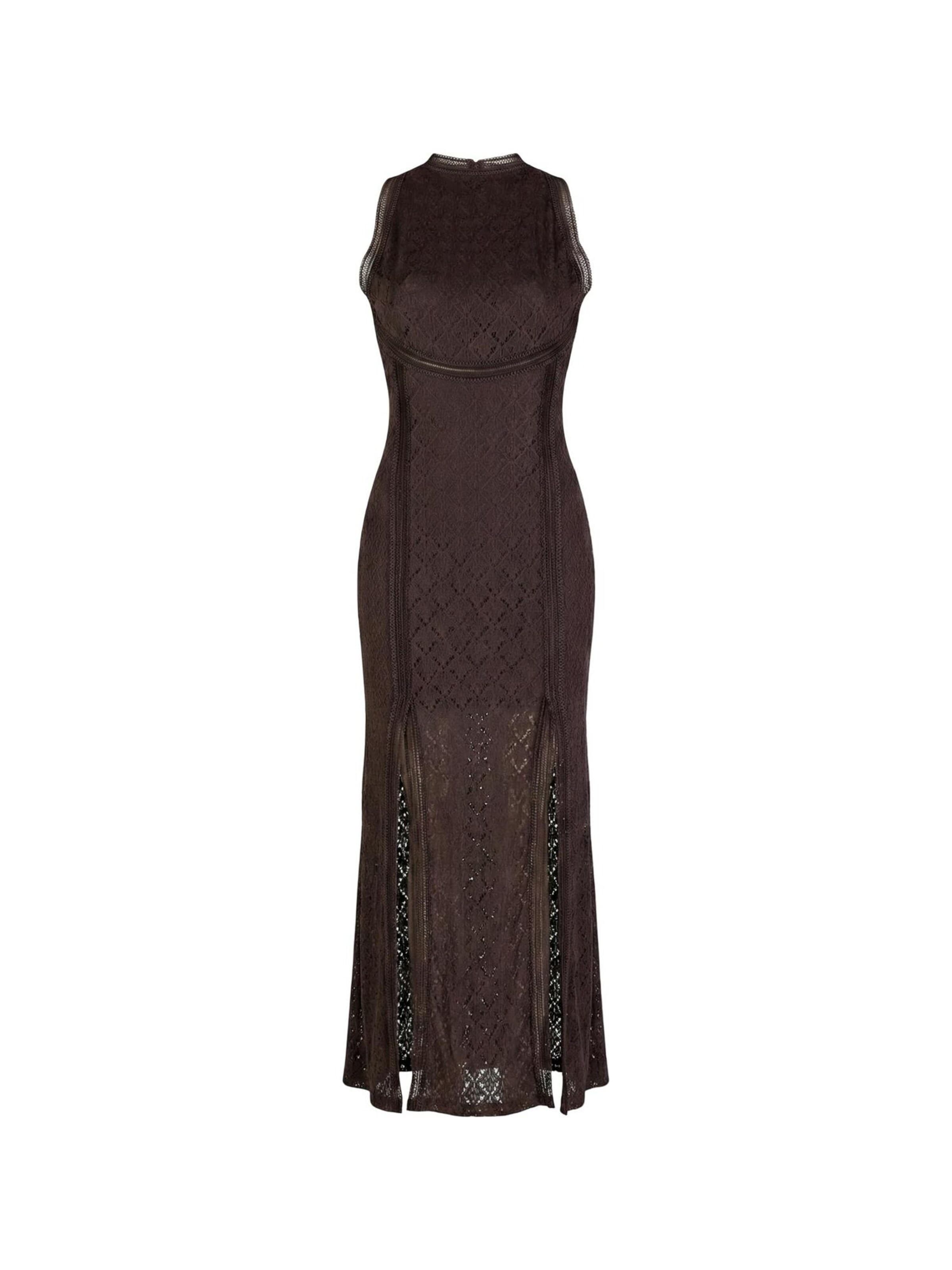 GUESS Klänning 'NEW LIZA DRESS W6GK16 K2953' i brun: framsida