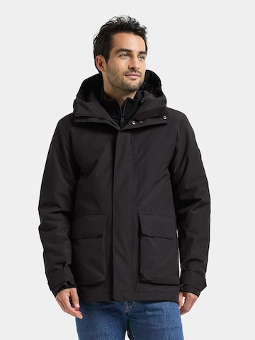 Didriksons Winterjacke 'LIAM' in Schwarz: Vorderseite