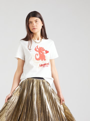 T-shirt 'CINEMA' Weekend Max Mara en blanc : devant