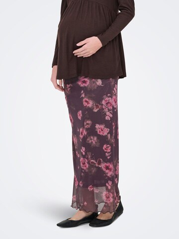 Only Maternity Nederdel 'OLMLOURA' i brun: forside