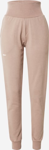 Pantalon de sport 'Feeling Good' NEBBIA en marron : devant