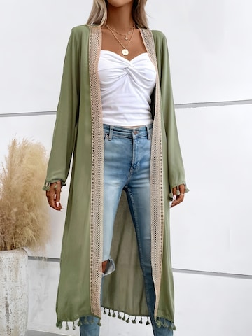 Yesfashion Knit cardigan in Green