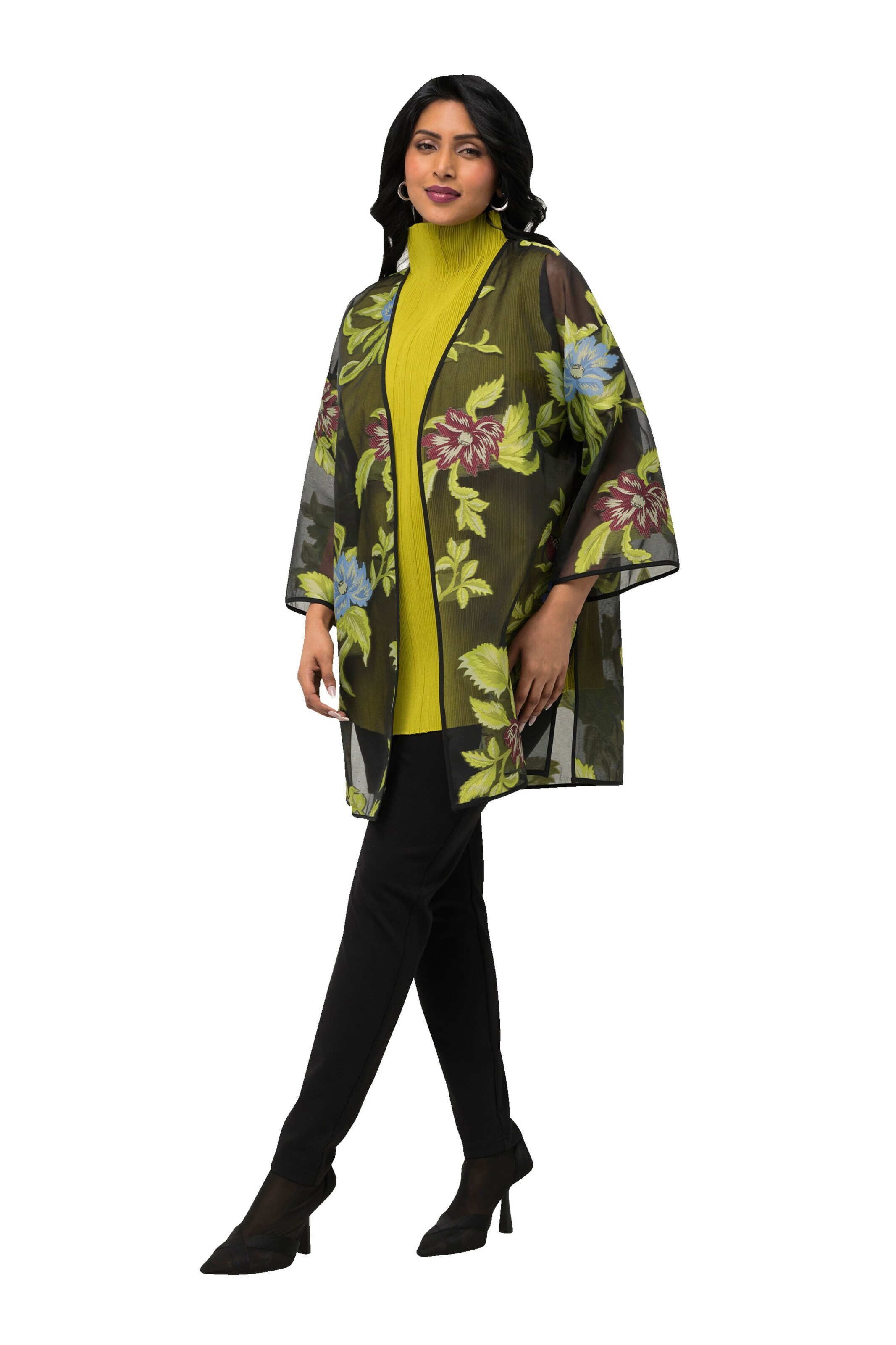 Ulla Popken Kimono in Groen