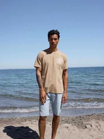 BLEND Rundhalsshirt ' BHKayden ' in Beige