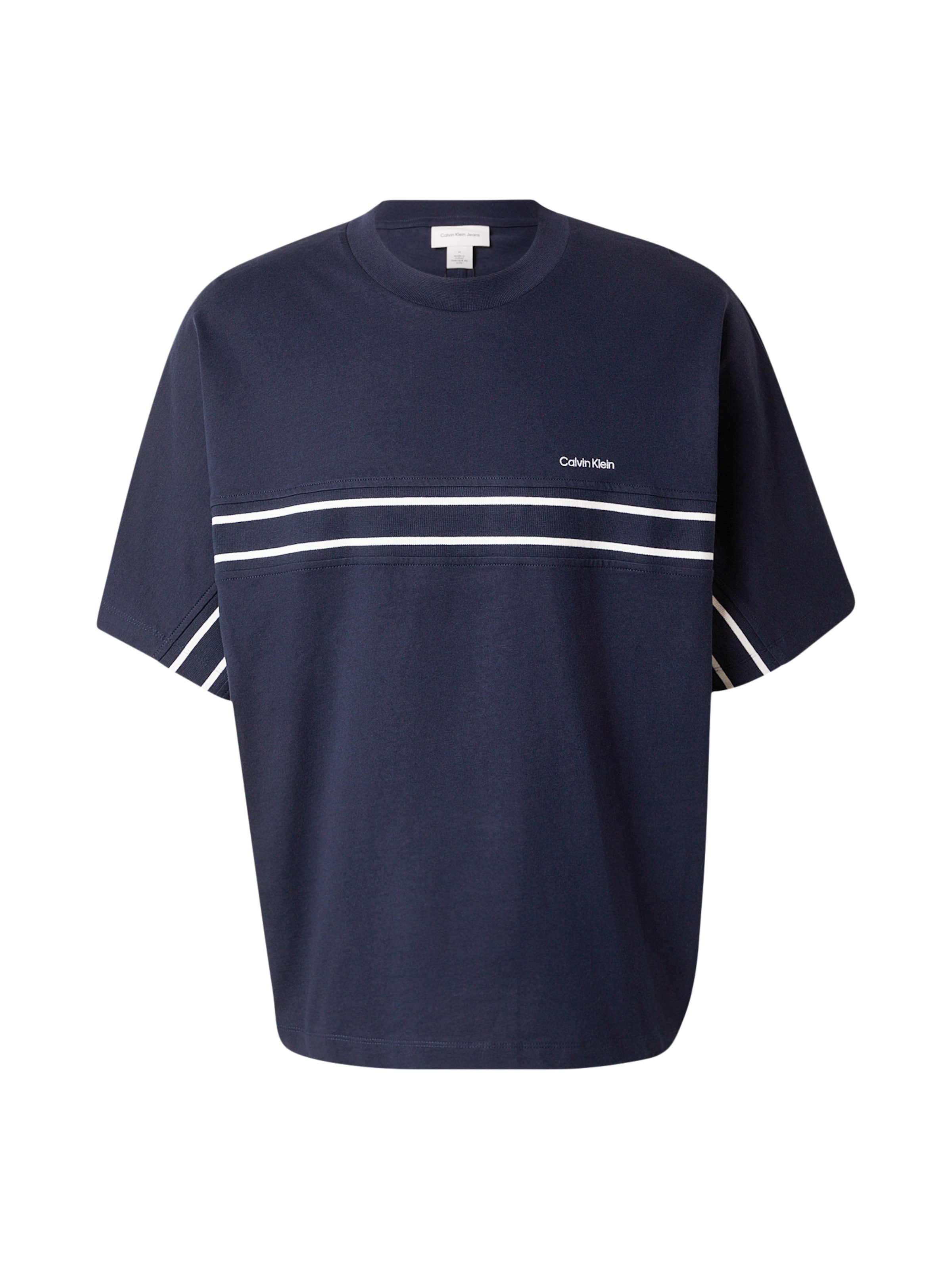 T-Shirt Calvin Klein en bleu : devant