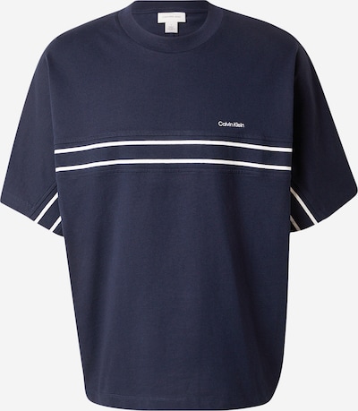 Marškinėliai iš Calvin Klein, spalva – tamsiai mėlyna jūros spalva / balta, Prekių apžvalga