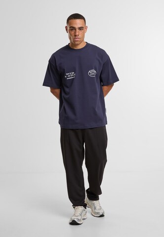 Another Cotton Lab T-Shirt 'Pasta Night' in Blau