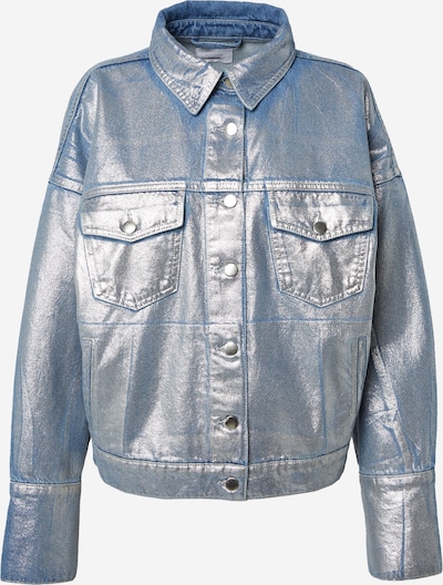 ABOUT YOU x irinassw Between-season jacket 'Admira' in Blue denim / Silver, Item view