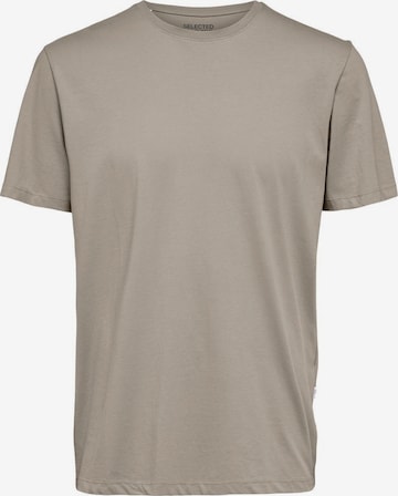 SELECTED HOMME T-Shirt 'Aspen' in Braun: predná strana