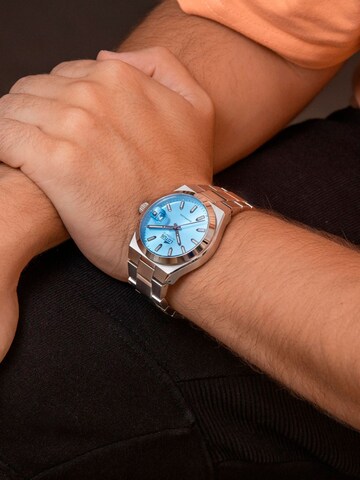 Montre à affichage analogique Lotus en bleu