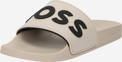 Flip-flops 'Kirk' BOSS pe negru / alb murdar, Vizualizare produs