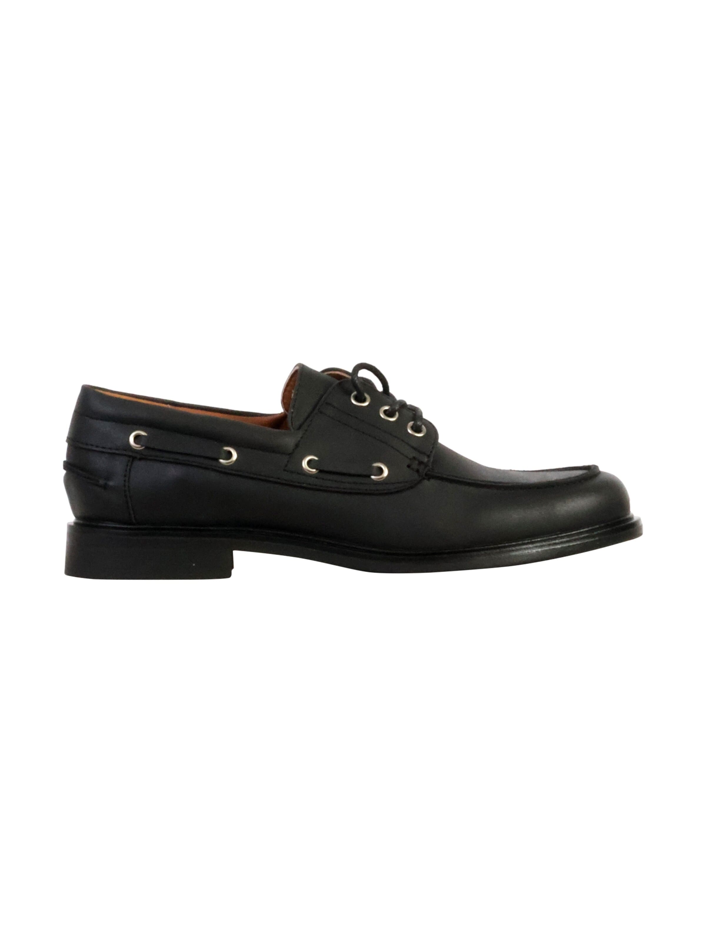 Chaussure basse 'Schnür-Mokassin' Super Mode en noir