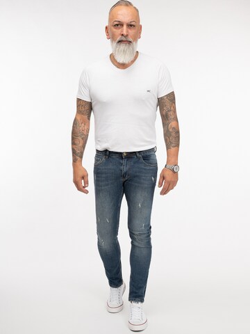 Rock Creek Slimfit Jeans in Blau