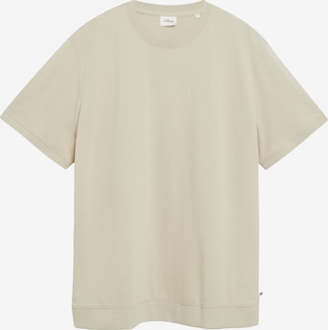 s.Oliver Men Big Sizes T-Shirt in Beige: Vorderseite
