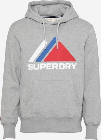 Superdry Sportsweatshirt in Grijs: voorkant