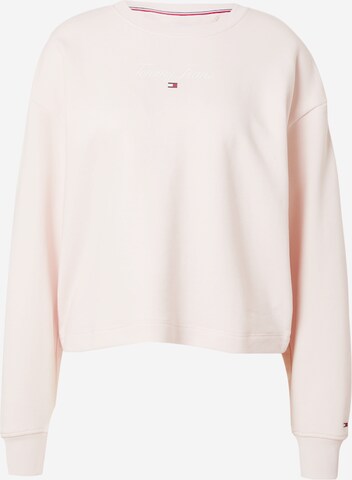 Sweat-shirt Tommy Jeans en rose : devant