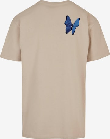 MT Upscale Koszulka 'Le Papillon' w kolorze beżowy