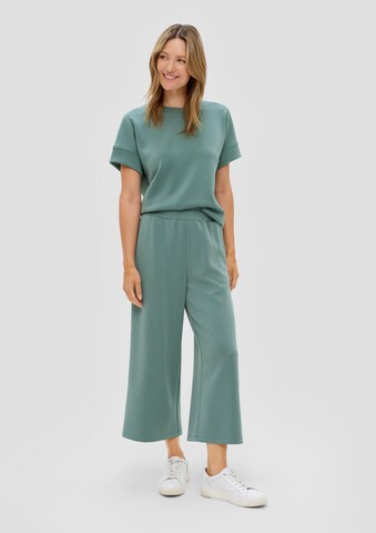 Wide Leg Pantalon s.Oliver en vert