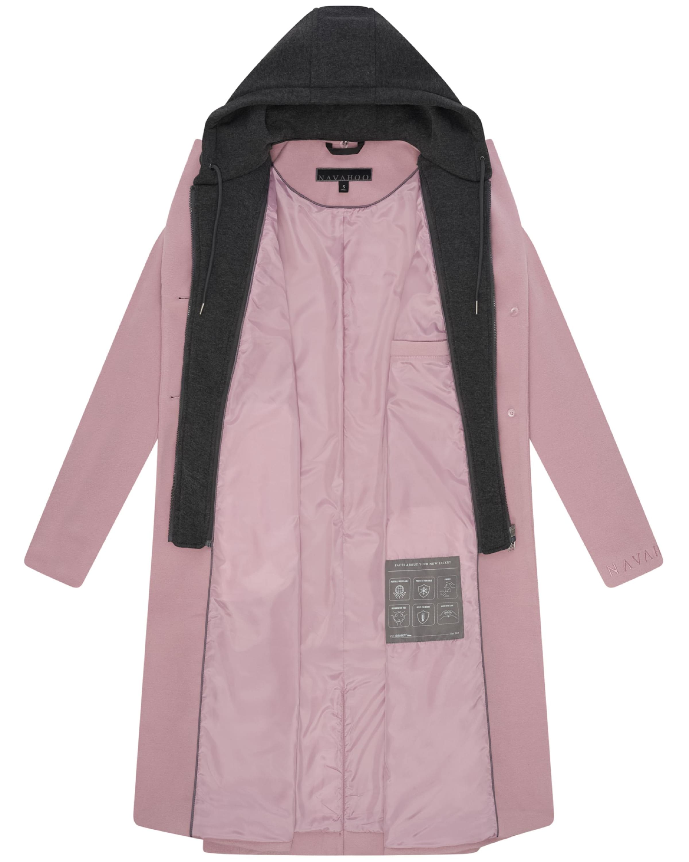 Palton de primăvară-toamnă 'Kekstraum 14' de la NAVAHOO pe roz