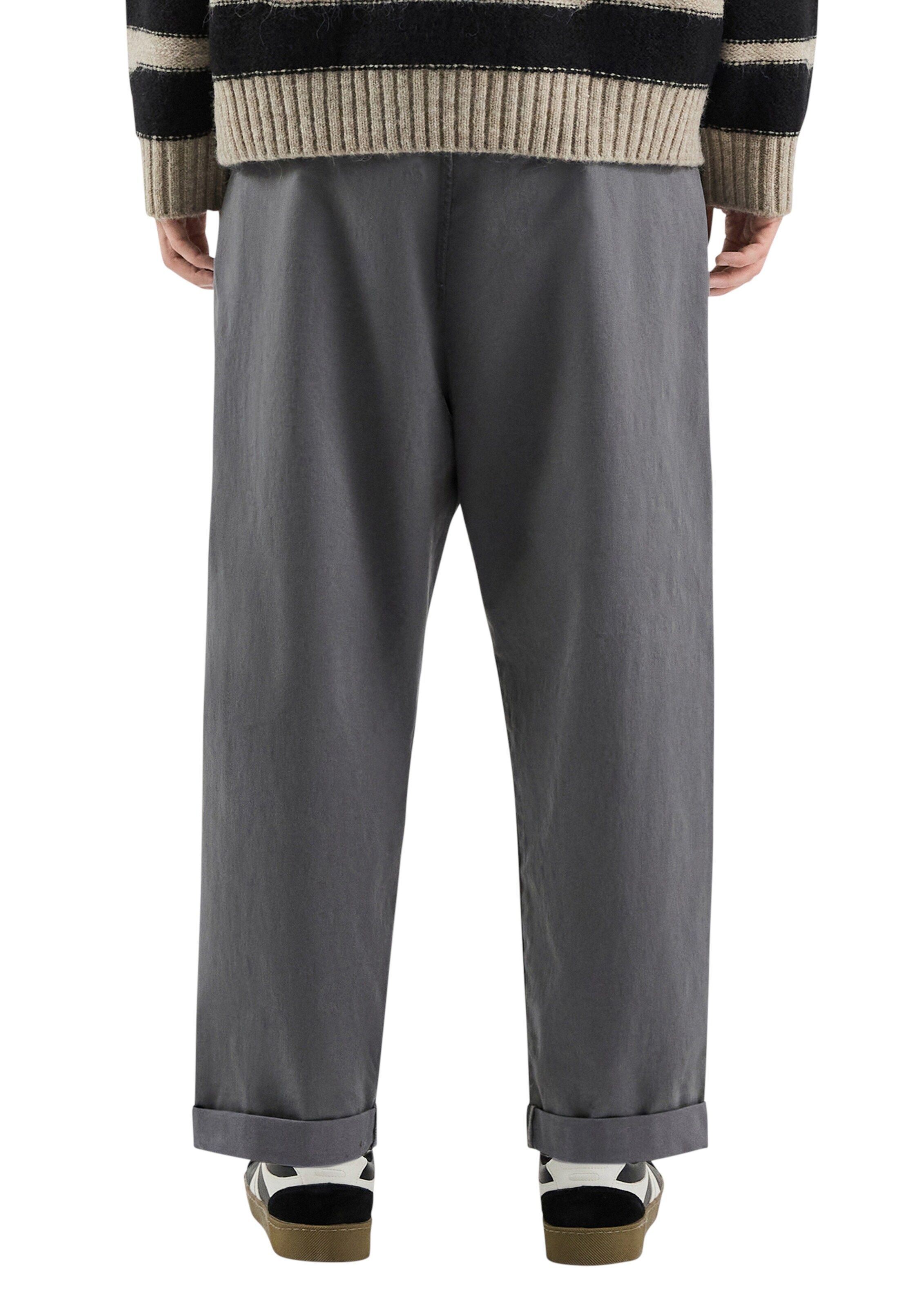 Loosefit Pantalon à pince QS en gris