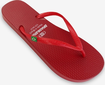 Brasileras Strand-/badschoen 'Classic Pearl W' in Rood: voorkant