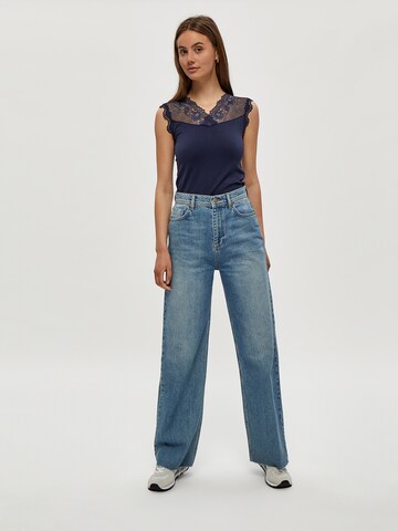 Haut 'Vanessa' minus en bleu