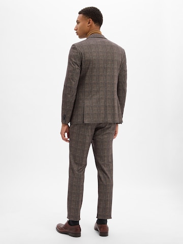 Finshley & Harding London Slimfit Pak 'Brixdon' in Bruin