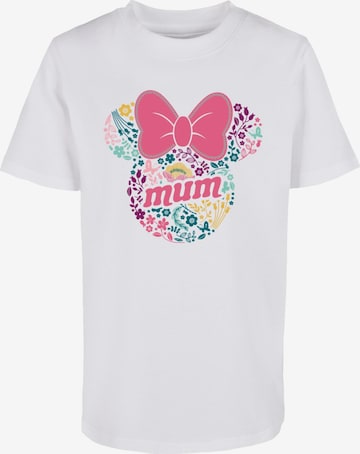 ABSOLUTE CULT Shirt 'Mother's Day - Minnie Mum 2.0' in Wit: voorkant