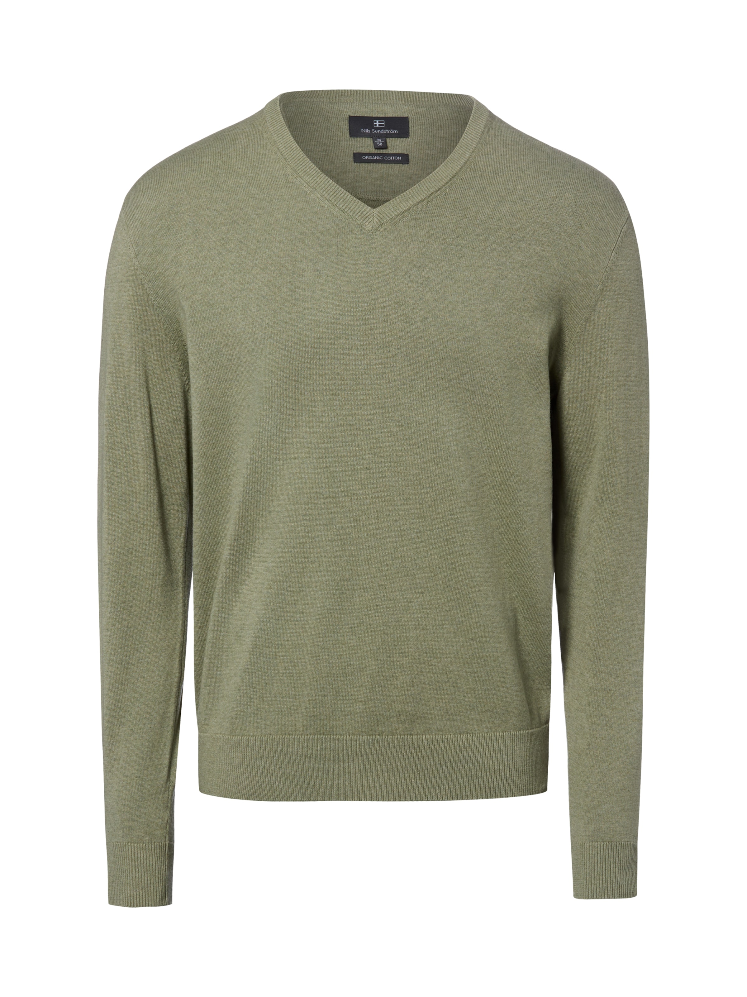 Pull-over Nils Sundström en vert : devant
