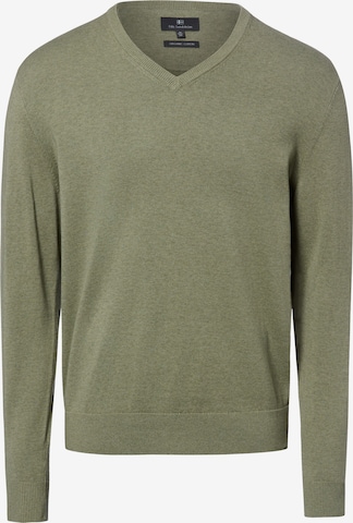 Pull-over Nils Sundström en vert : devant